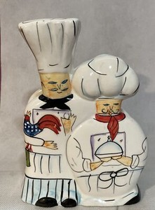 JIC Ceramic Baker & Chef Napkin Holder 