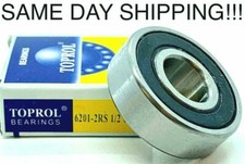 6201-8-2RS Sealed Bearing 1/2" Inch x 32mm x 10mm Ball Bearings 6201-1/2