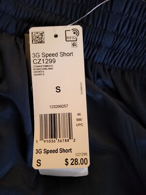 箱 Adidas Men's 3G Speed Short Navy/White Size Small | eBay