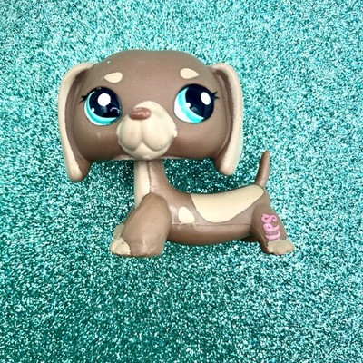 Hasbro LPS Littlest Pet Shop Dachshund Dog Brown Eyebrows Main Five #1751