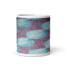 Dotted Bliss Ceramic 11oz Mug - Coffee Cup and Tea Cup in Soothing Colors