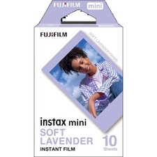 Mini Instant Camera Film 10 Pack Soft Lavender Color for Fujifilm Mini