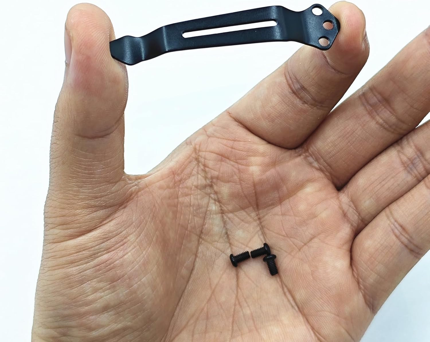 1X Black Deep Carry Pocket Knife Clip Replacement Tools Accessories + 3 Pocke...