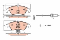 Bremsbelagsatz FÜR Audi A5 Sportback (8TA), Audi Q5 (8RB) - TRW GDB1768