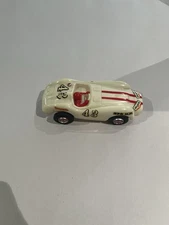 Vintage 1961 Eldon Ferrari Grand Prix Slot Car 1/32 Scale White #43