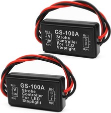 2 PCS 12-30V Strobe Brake Light, LED Flash Module Flash Strobe Controller for Br