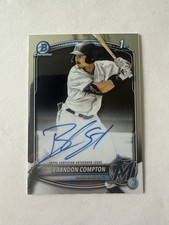 2025 Bowman Draft Brandon Compton Auto 1st Bowman Chrome Marlins 🔥