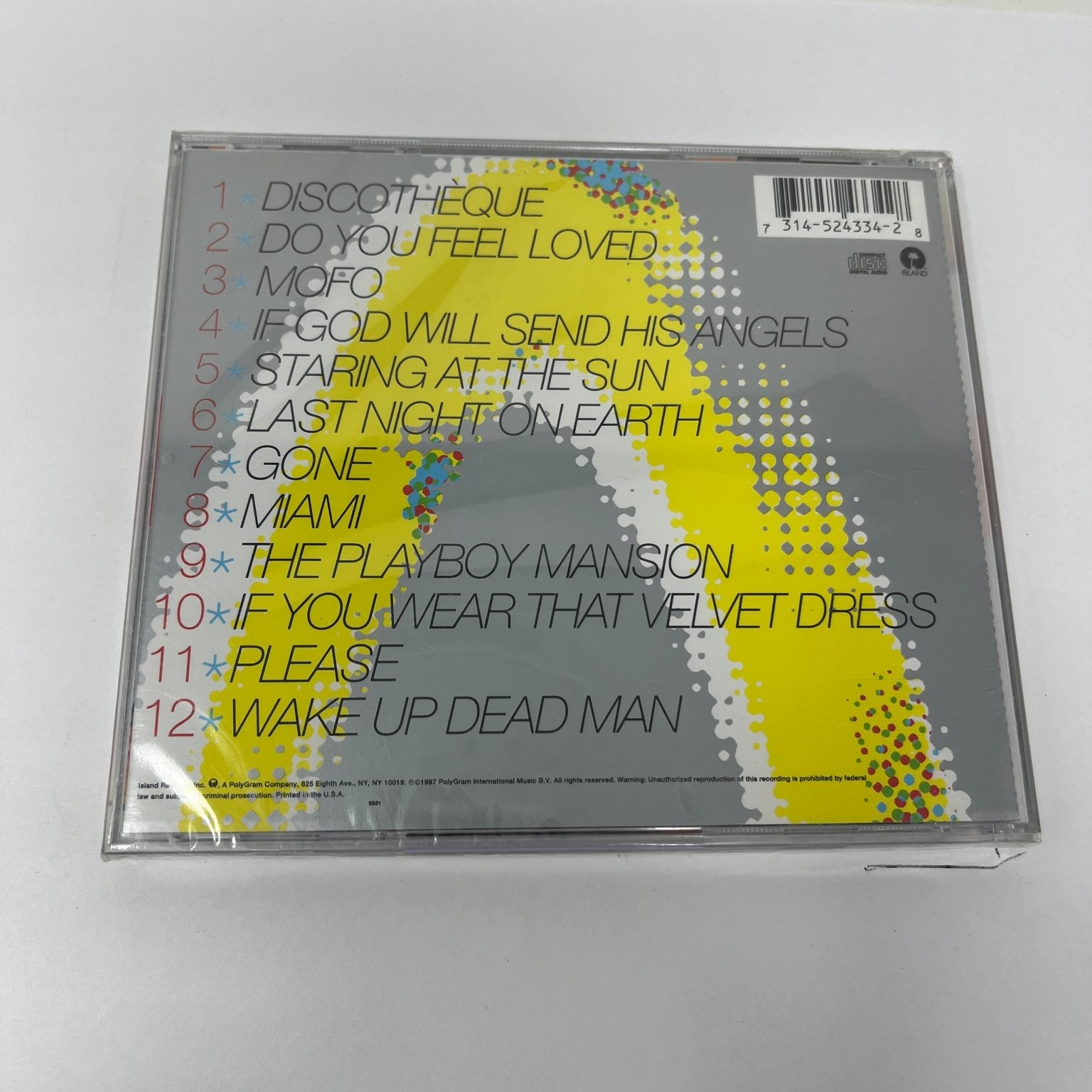 U2 - Pop CD 1997 Original Release Rock Island Records