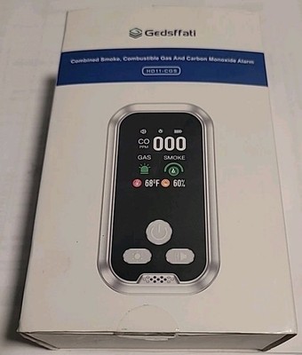 Home Plug-in Smoke, Gas & Carbon Monoxide Detector Gedsffati HD11-CSG 5in1  New.
