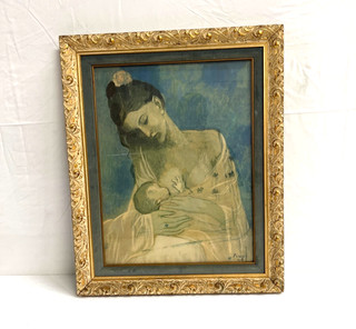 1905 Picasso "Maternity" Framed Print (19x14.5")