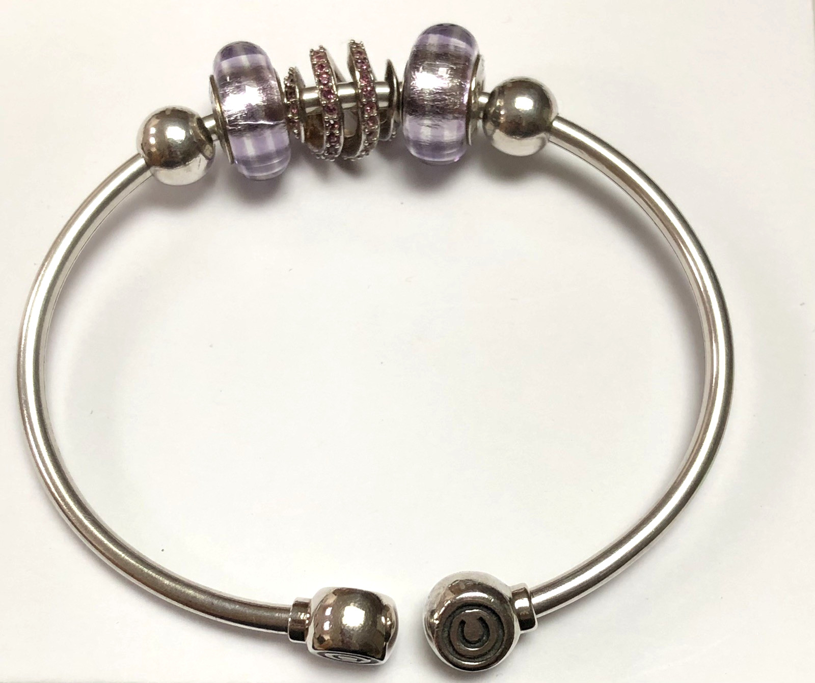 CHAMILIA Sterling Silver Flex Solid Bangle Bracel… - image 2