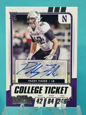 2021 Panini Contenders Draft Picks - Purple Auto - Paddy Fisher #178