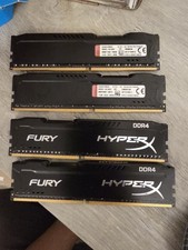 Kingston HyperX FURY Black DDR4 RAM 4 X 4gb 16gb 2400 HX424C15FBK2/8