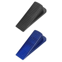 2 StüCk Gummi-Keil TüRstopper, Rutschfeste TüRstopper, Blau/Schwarz
