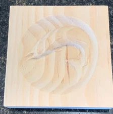 Muskie Fish Engraving Trim Wood, Corner Trim Block, Door Trim Block, Window Trim