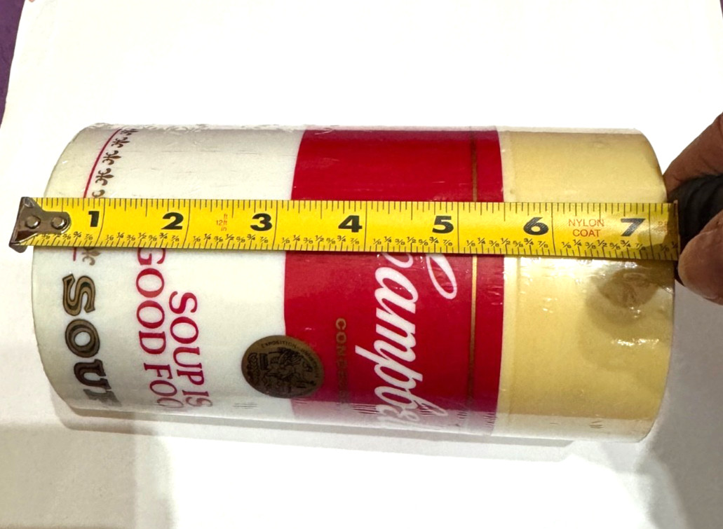 Vtg, New Sealed Campbell's Soup thermos container- ENGLISH & FRENCH SIDE-RARE