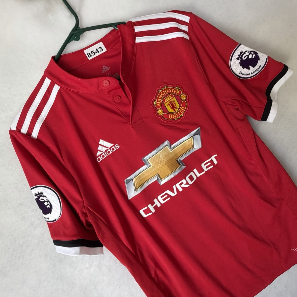 Youth Adidas Lukaku 9 Manchester United Chevrolet Soccer Red