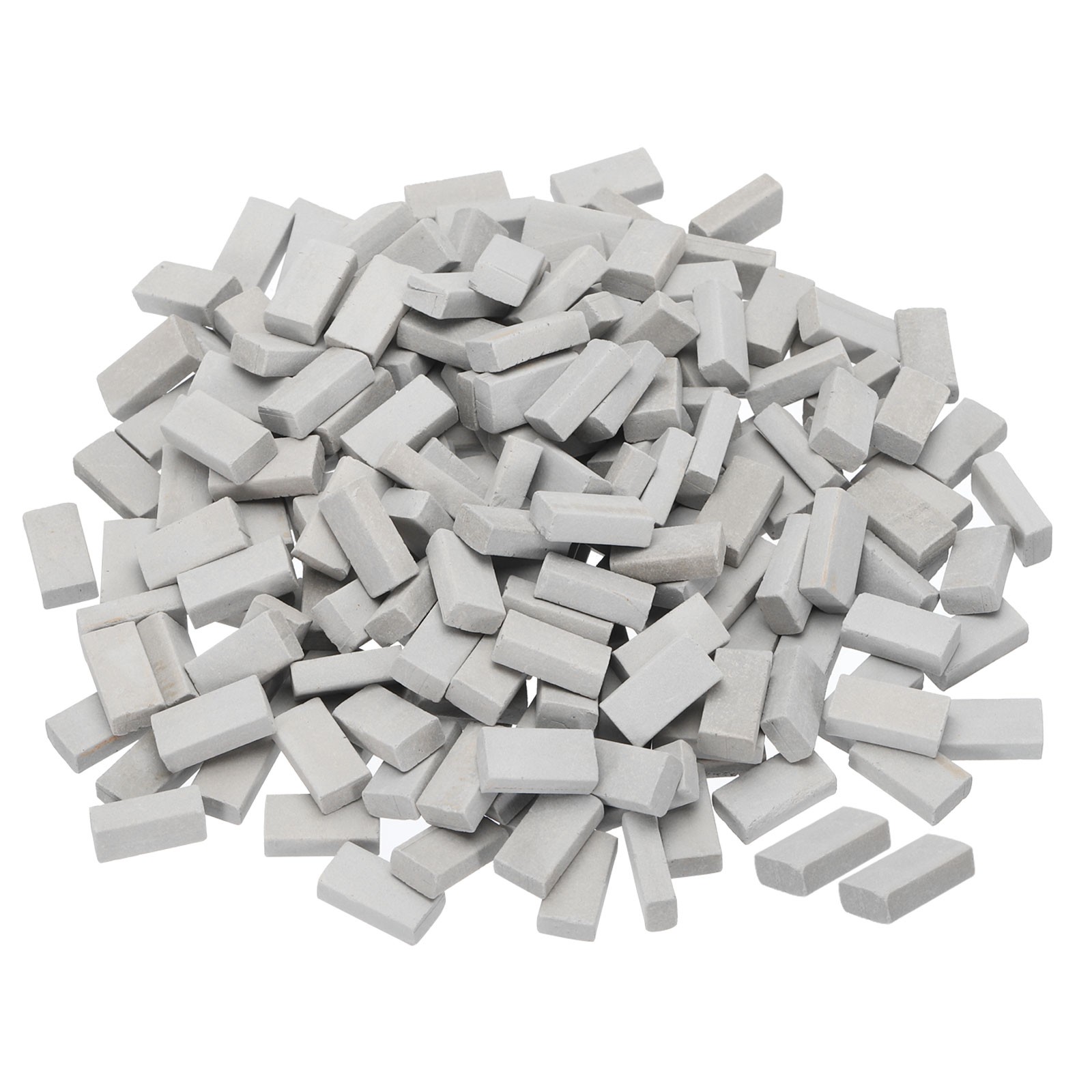 Miniature Bricks Clay Mini Wall Brick for Model Building Grey 200PCS Scale 1/16