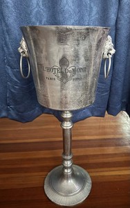L'Hotel DuMont Paris Champagne Stand Chiller Ice Bucket Convertible Table/Floor