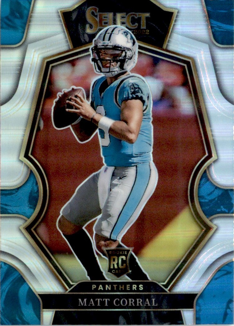 Matt Corral 2022 Panini Select Silver Prizms RC #115 Carolina Panthers