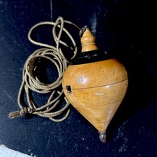 Antique Treen Ebony Top Spinning Top