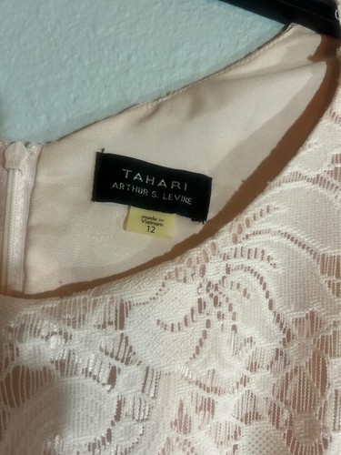 dress for women size 12, color light pink by TAHARI