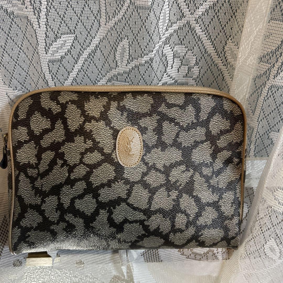 Autentica pochette Yves Saint Laurent s borsa in vera pelle da uomo