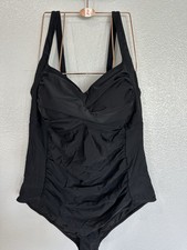 Women Plus Size One Piece Swimsuits Tummy Control Bathing Suits Twist Front R...