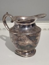 Vintage Pitcher WmROGERA HAMILTON CAN E.P W.N Silver Plate? Metal Pitcher Jug