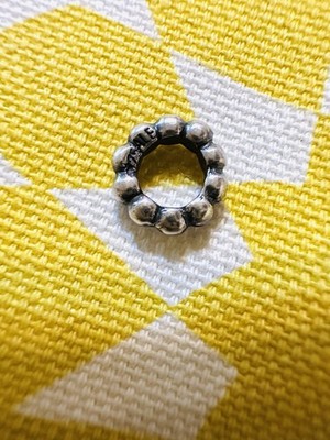 Authentic Pandora Moments Mini Bubble Spacer/Charm/Bead Silver 925 ALE