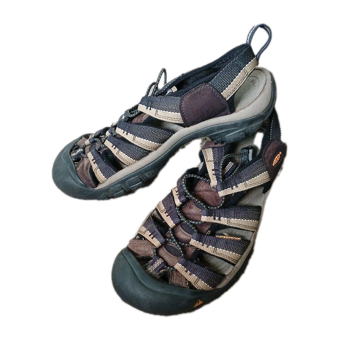 KEEN Newport H2 sandalo uomo taglia 9 punta chiusa bicolore scarpe da trekking acqua slip on