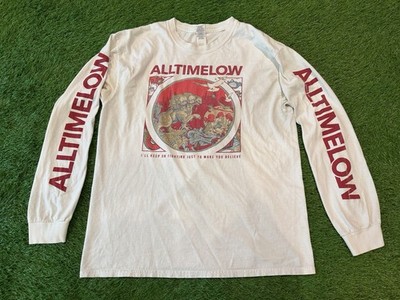 All Time Low Concert  I ll Keep On Fighting..  Tour Long Sleeve Band Shirt LARGE