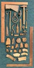 Relics from Civil War Virginia Battlefields, Iron Tools/Forgings, Shell Shrapnel