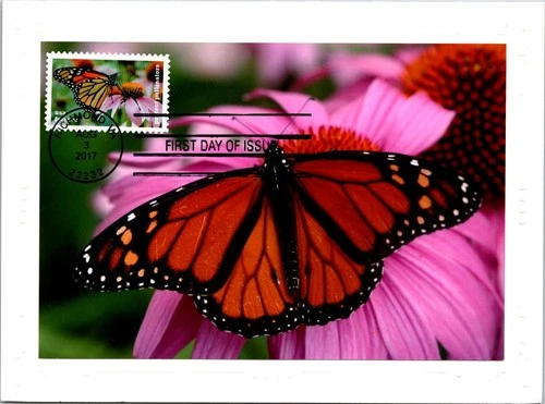 Dr Jim Stamps Maximum Card Protect Pollinators Butterfly Monarch Forever Fdc