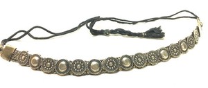 Vintage Belly Dance Silver Belt Cord Tassle 18" Long