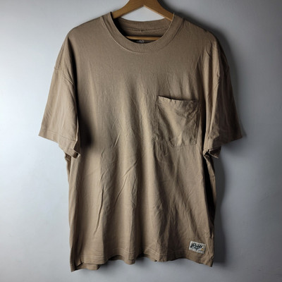 Roots Herren T-Shirt Gr. M beige 100% Bio-Baumwolle bedruckt Logo Freizeit smart