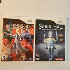 *Poor* Silent Hill Shattered Memories & Baroque Games W/Manuals  *POOR*