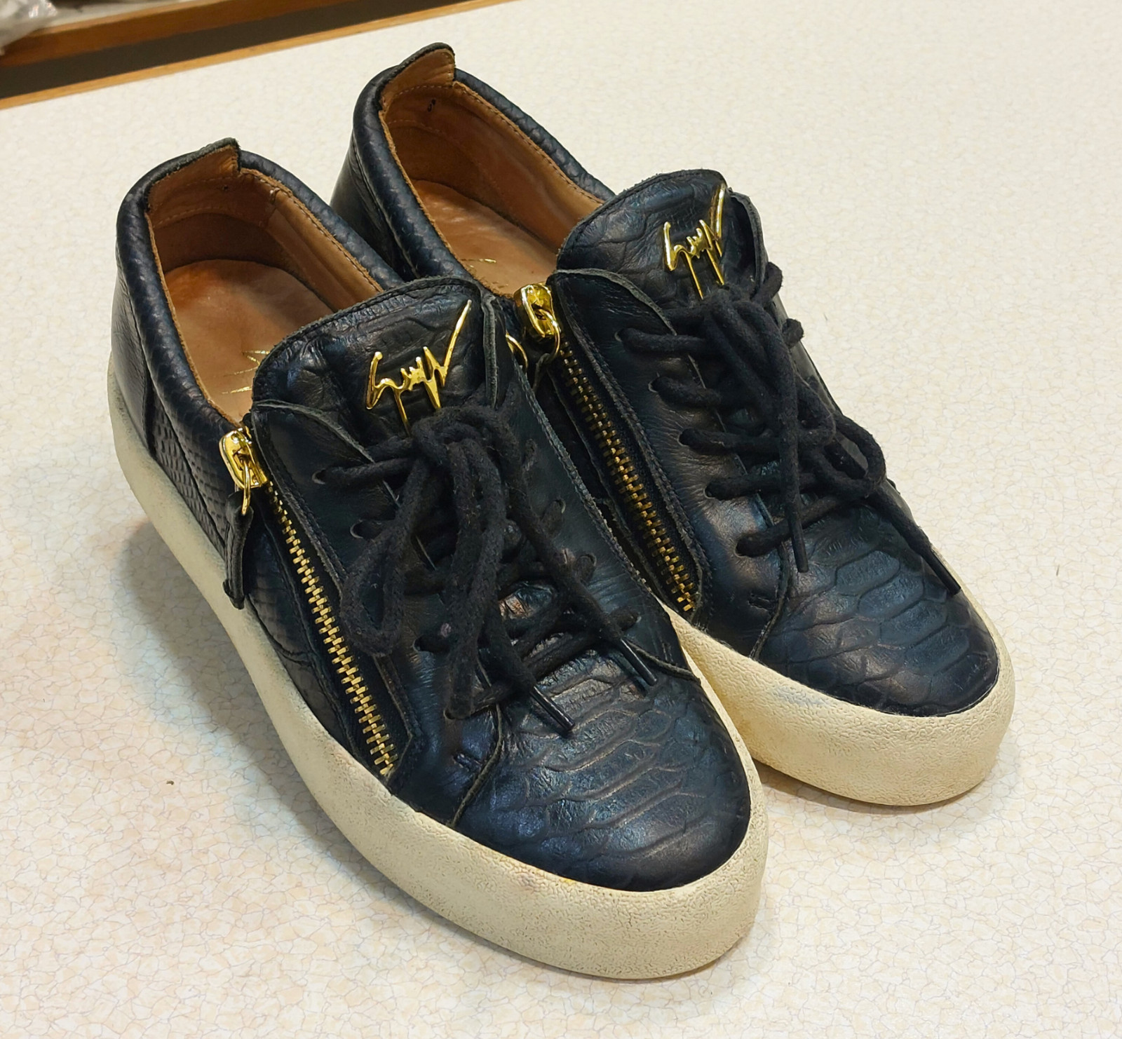 Giuseppe Zanotti Women PYTHON EMBOSSED TRAINERS L… - image 4