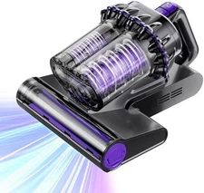 Mattress Vacuum, Bed Vacuum Cleaner with 16Kpa Suction 253.7Nm UV-C Light, 145°F