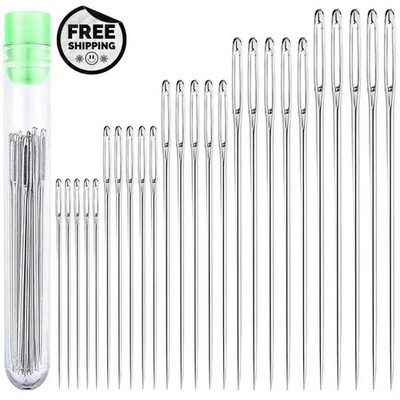 25pc Large Eye Hand Sewing Needle Cross Stitch Embroidery Needles For DIY Craft