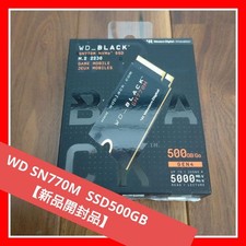 WD BLACK SN770M 500GB M.2 2230 PCIe Gen4 NVMe SSD 5000MB/s Read Unused