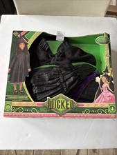 Wicked Deluxe Elphaba Black Defying Gravity Dress Up Set W/ Hat Size 4-6x