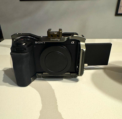 Sony Alpha a6700 26MP Black Mirrorless Camera Body w/ SmallRig Cage, Batteries
