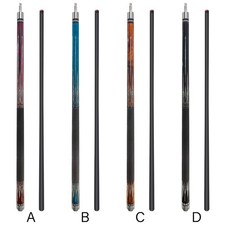 58" Carbon Fiber Pool Cue Stick with Screw-in Extension Leather Case Cue