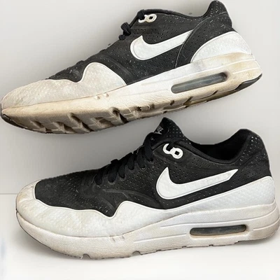 Nike Air Max 1 Ultra Moire Sneaker Schwarz Weiß Herren Turnschuhe Größe 42 - Bild 1 von 4