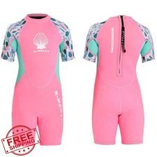 Kids 2.5mm Neoprene Full Wetsuit UV Protection Long Sleeve Swim Dive