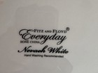Fitz and Floyd everyday bone China nevaeh white 2 Dinner Plates 1 Salad Plate  — photo 2