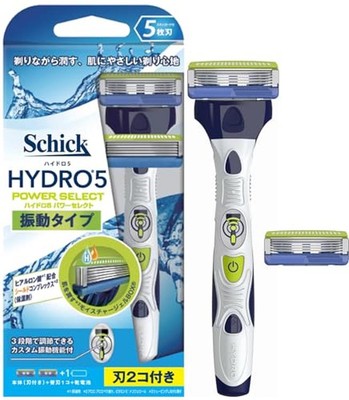 Schick Hydro 5 Power Select Doppelhalter (2 Ersatzklingen) Rasierhobel Neu