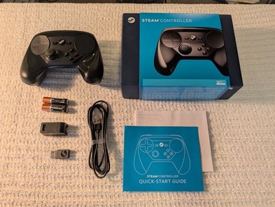 Valve Steam Controller Model 1001 V000937-00 Complete In Box w/ Dongle