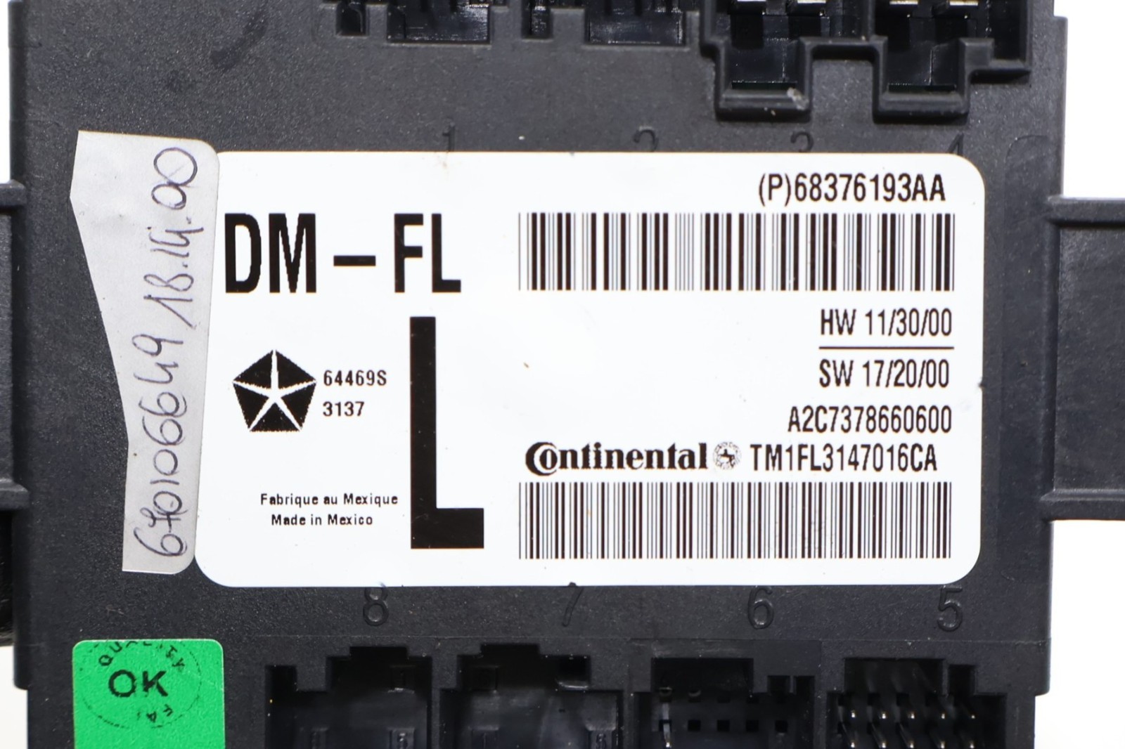 Maserati Levante 2017-2020 Front Left Door control module P/N 14929